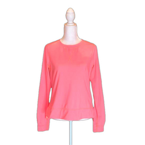 LULULEMON Women’s Coral Long Sleeve Back Quarter Zip Work Out/Running Top Size 6